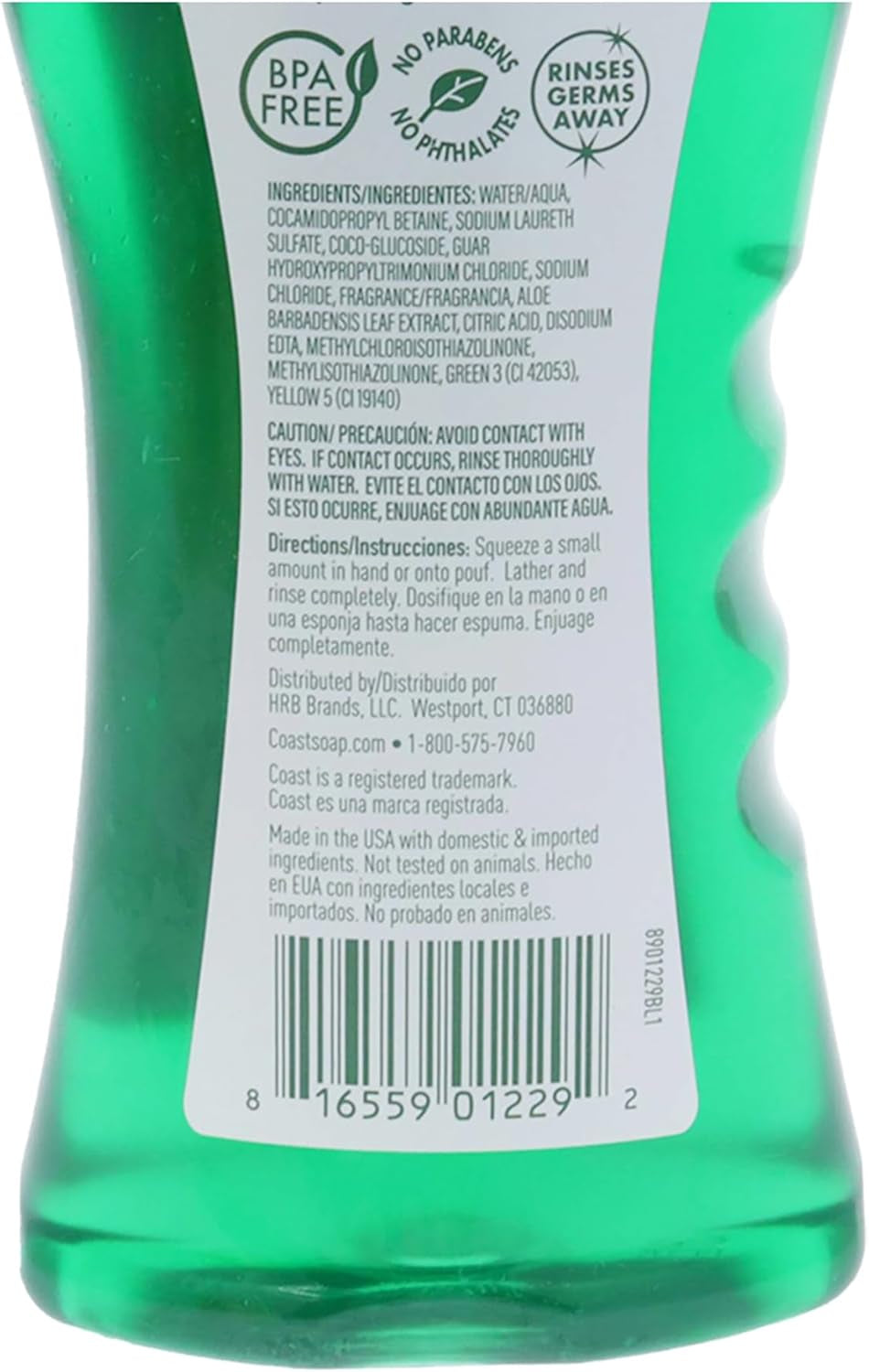 Emerald Burst Body Wash - Hydrating Body Wash - Gentle Cleansing Body Wash for Dry Skin with Moisturizing Aloe Formula - Fresh Scent - 354 Ml