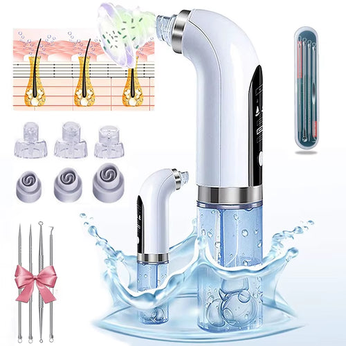 2025 Blackhead Remover Pore Vacuum Cleaner Electric Micro Small Bubble Facial Cleasing Machine USB Rechargeable Beauty Device