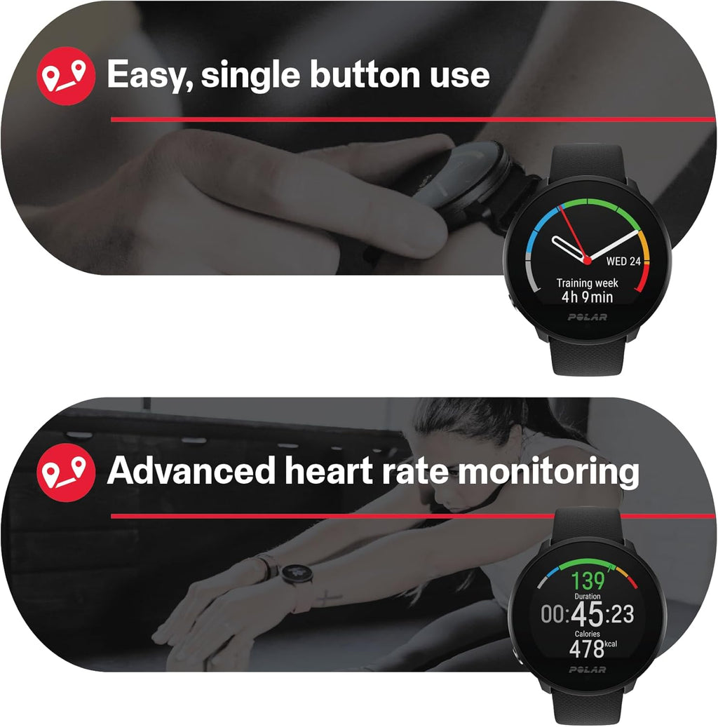 Unite Waterproof Fitness Watch (Includes Wrist-Based Heart Rate and Sleep Tracking)