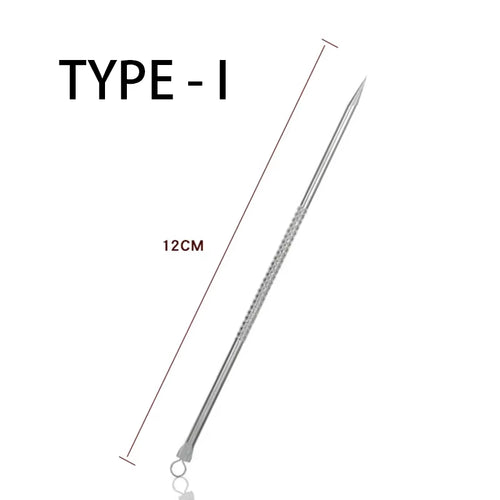 1Pcs Stainless Steel Acne Removal Needles Acne Blackhead Remover Tools Spoon Face Skin Care Tool Cleaner Deep Cleansing Tools