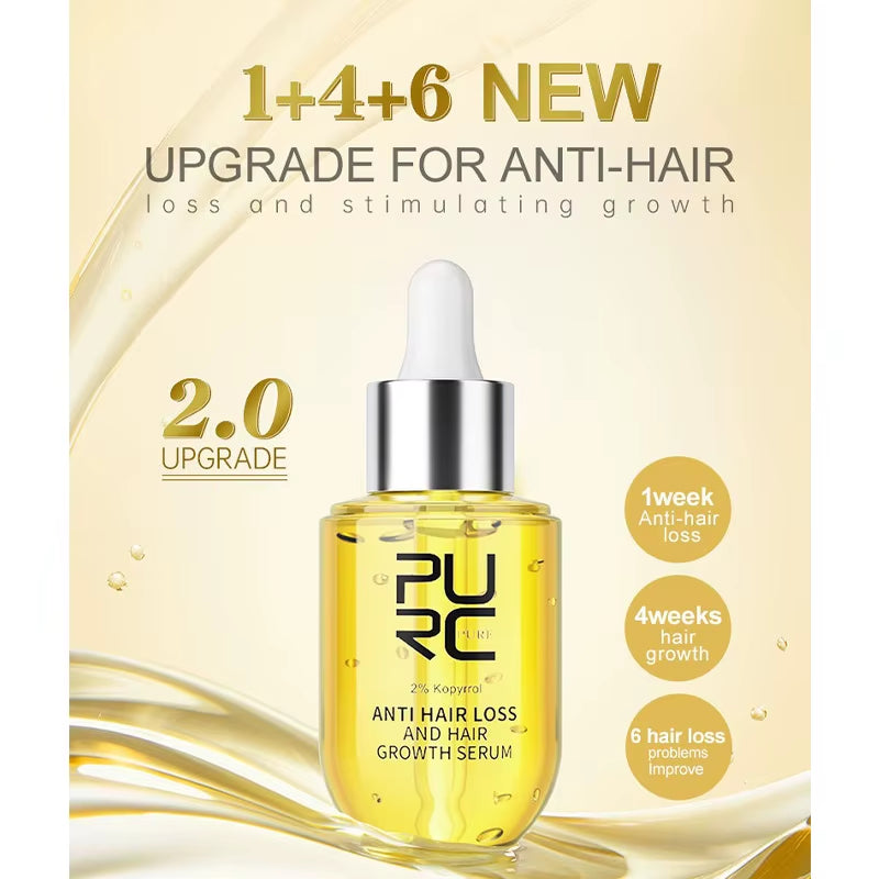 PURC Ginger Hair Care Essence to Promote Hair Growth Essence to Repair Dry Bifurcated Hair Oil Scalp Care for Both Men and Women