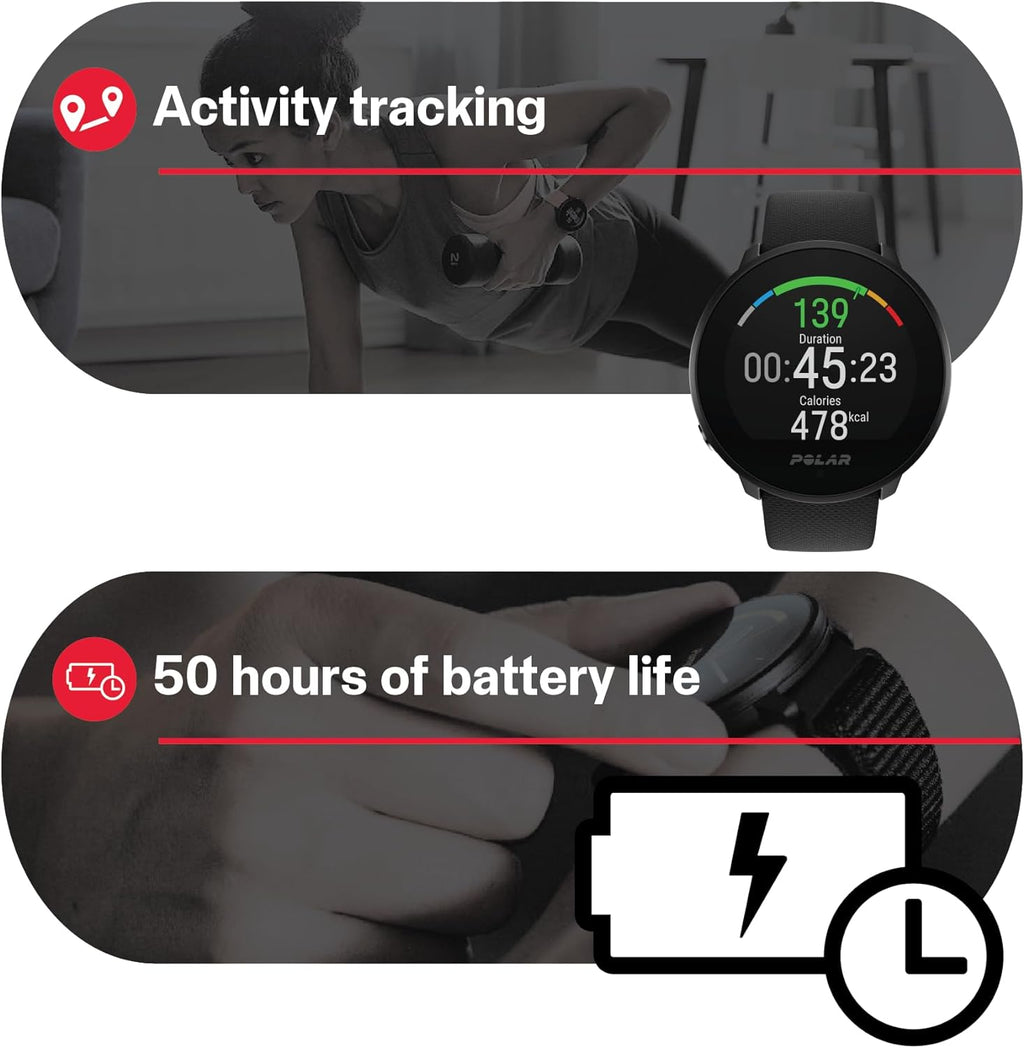 Unite Waterproof Fitness Watch (Includes Wrist-Based Heart Rate and Sleep Tracking)