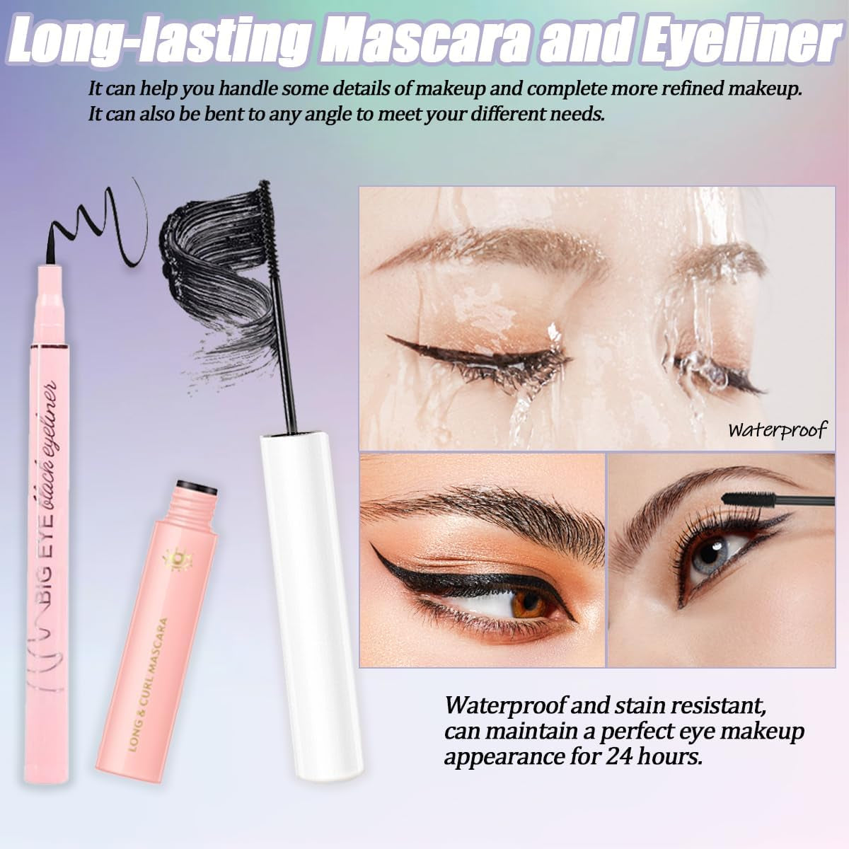 DIY Extension Kit 280 Pcs 9-16Mm 30D+40D Individual Lashes Clusters with Bond and Seal Glue Remover, Eyeliner, Mascara, Tweezers, Shampoo, Cleansing Brush