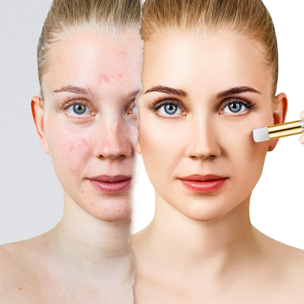 50 Pcs Crystal Lash Shampoo Brushes with Container Glitter Eyelash Extension Cleanser Brush Cosmetic Lash Cleansing Brush Facial Nose Pore Deep Cleaning Brush, Gold, Pink, Red, Green, Blue