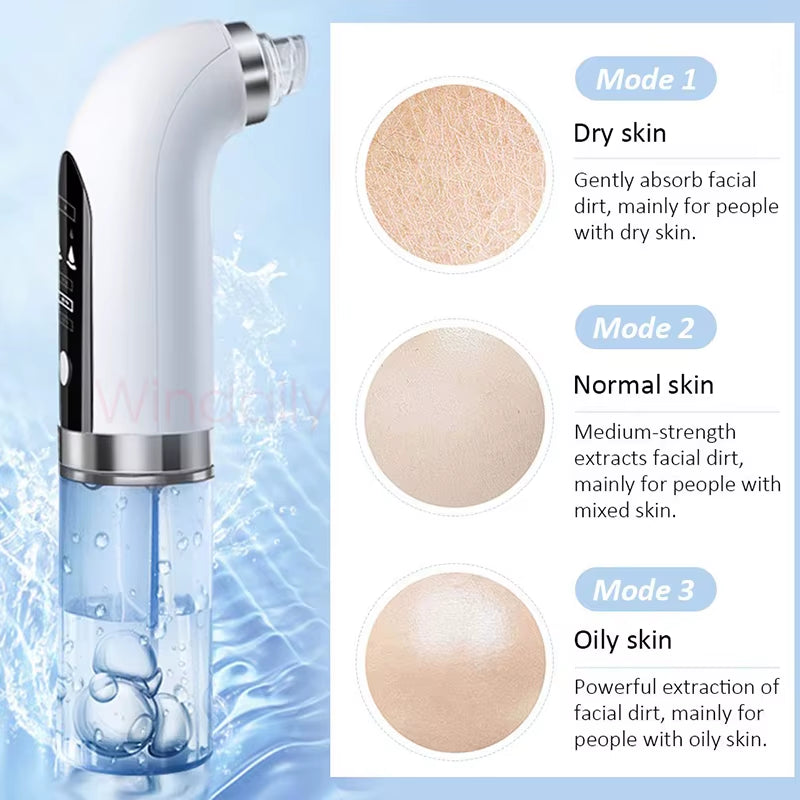 2025 Blackhead Remover Pore Vacuum Cleaner Electric Micro Small Bubble Facial Cleasing Machine USB Rechargeable Beauty Device