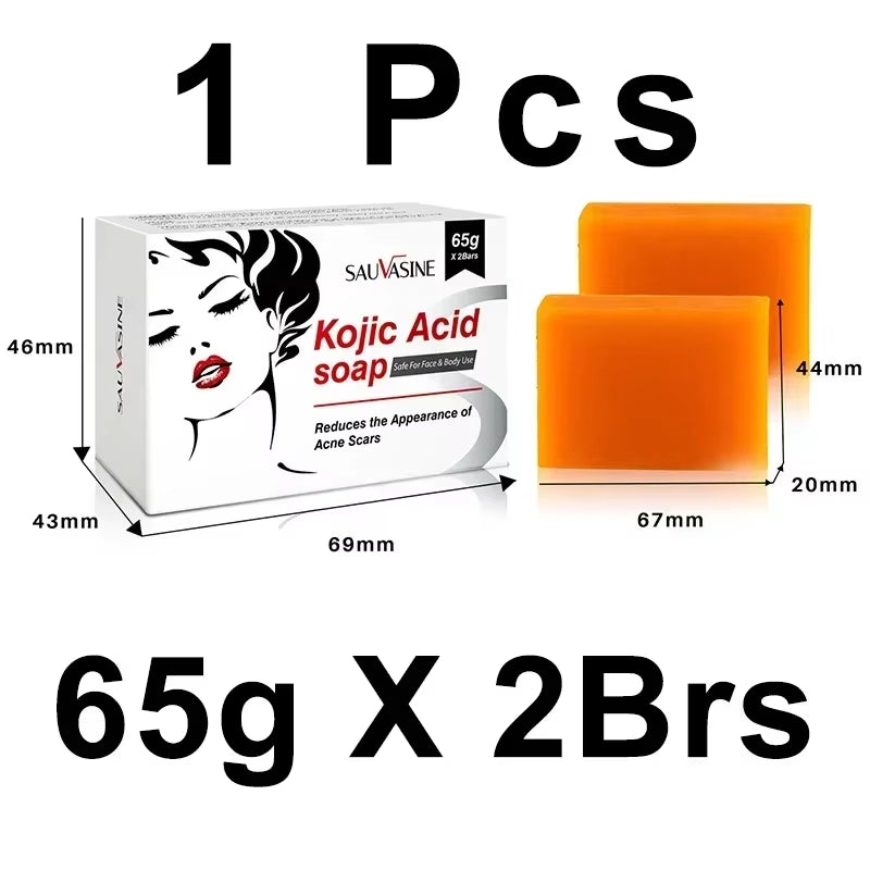 Kojic Acid Glow Soap Facial Deep Cleaning Even Skin Tone Skin Lightening Soap Oil Control Moisturizing Skin Care Soap for Men