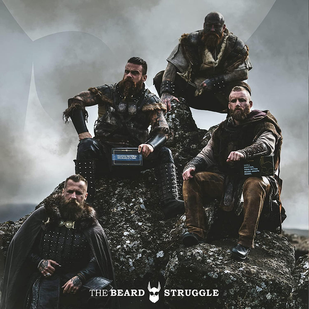 Gentlemen'S Beard & Mustache Wax for Men by Beard Struggle - Viking Beard Wax Helps to Tame Style & Groom - Silver Collection - Alfheim'S Forests - Moustache Wax, 50G / 1.76 US. Oz.