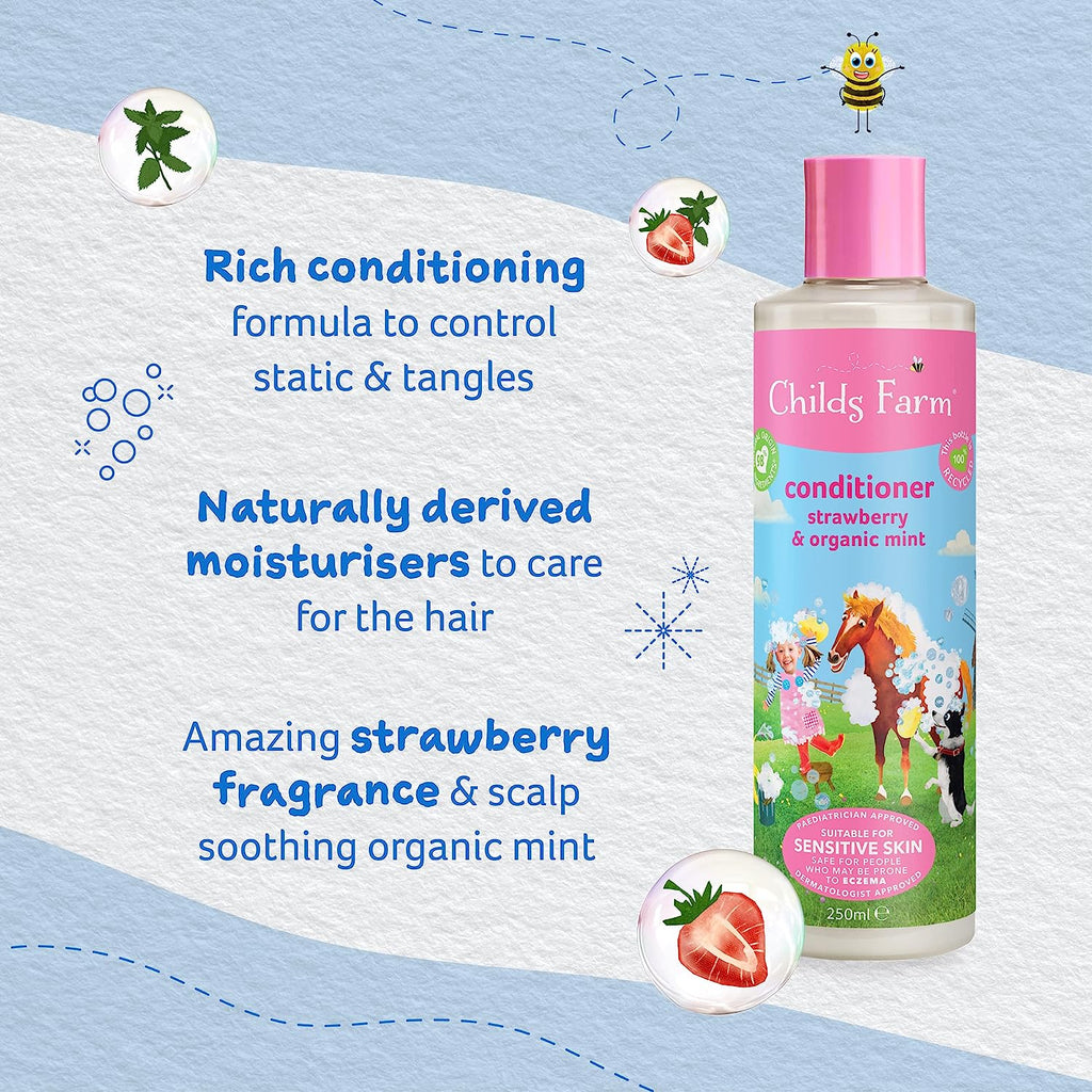 Conditioner, Strawberry & Organic Mint 500Ml