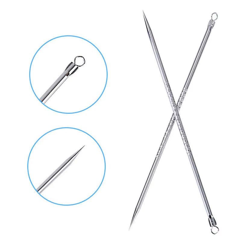 1Pcs Stainless Steel Acne Removal Needles Acne Blackhead Remover Tools Spoon Face Skin Care Tool Cleaner Deep Cleansing Tools