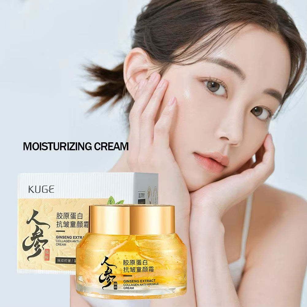 Gold Ginseng Face Cream Polypeptide Moisturizing Niacinamide Facial Serum for Skin Care Cream 24K Gold Ginseng Cream 30G/50G