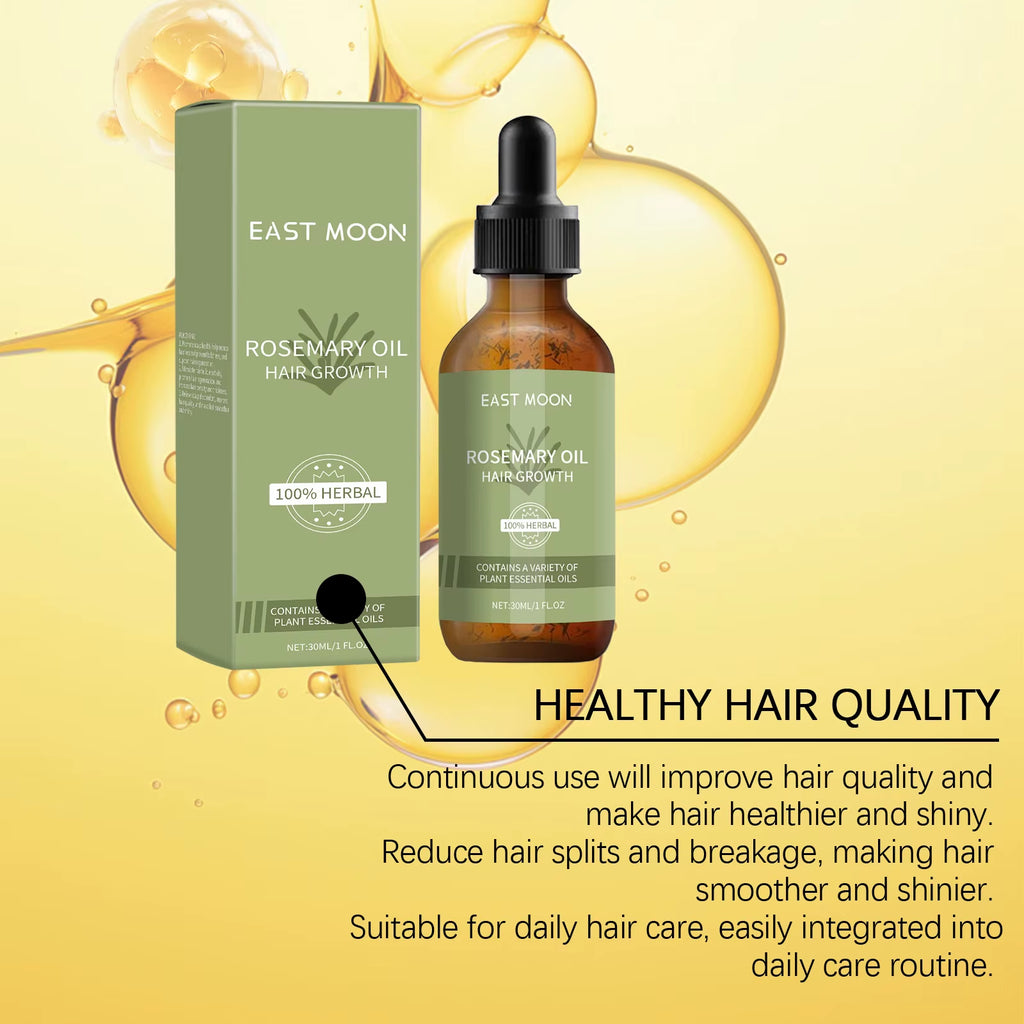 Rosemary Hair Growth Oil Scalp Massage Essential Nourishing Prevent Baldness Repairing Damaged Strengthen Roots Hair Care Serum