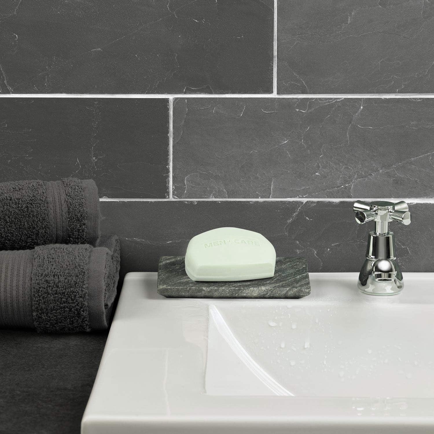 Extra Fresh Hand & Body, Face & Shave Bar Soap for Refreshed Skin & Deep Clean Hand & Body & Face & Exfoliation Bar Soap with Purifying Grains with ¼ Moisturizing Cream 106 G Pack of 6