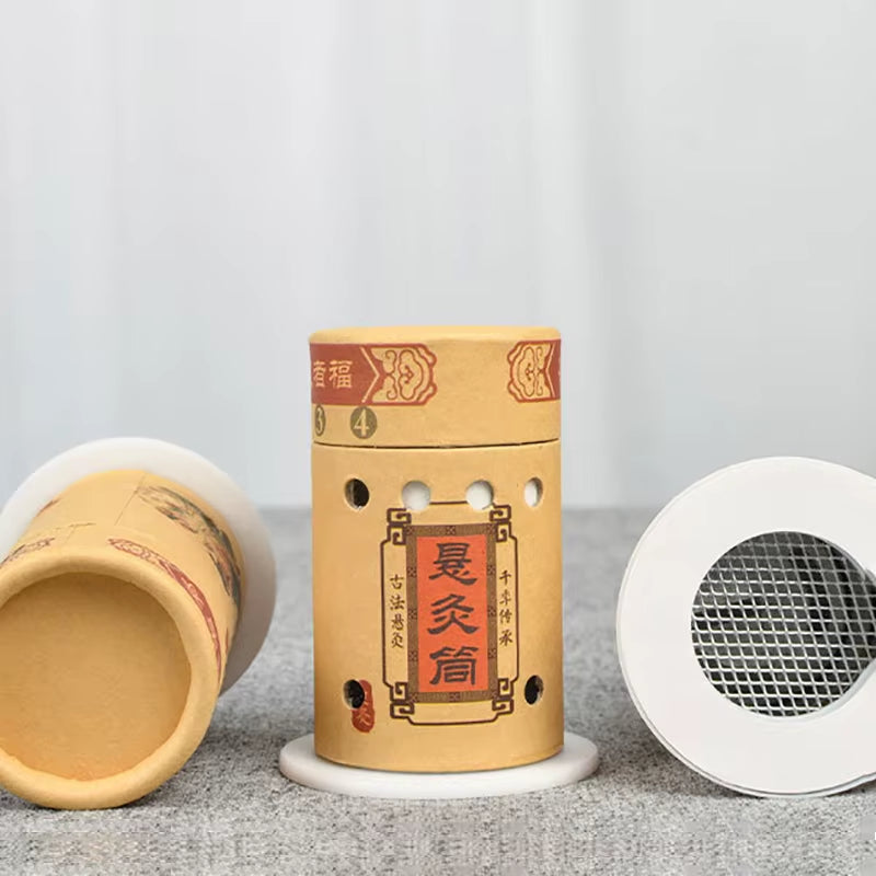 Moxibustion Cylinder Warm Acupuncture Heat Therapy Body Massage Health Care Wild Mugwort Argy Wormwood Moxa Stick