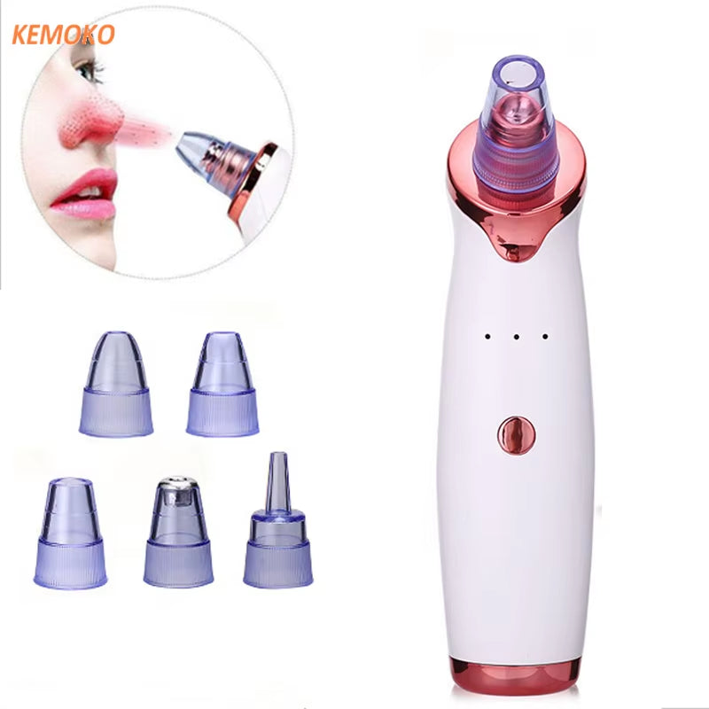 Electric Vacuum Suction Blackhead Remover USB Rechargeable Facial Pore Acne Cleaner Comedone Spot Ore Cleansing Pimple Extractor