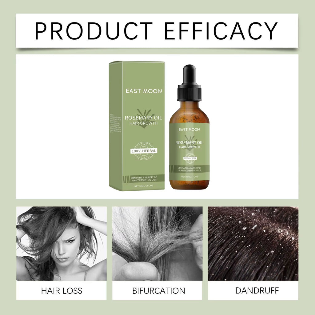 Rosemary Hair Growth Oil Scalp Massage Essential Nourishing Prevent Baldness Repairing Damaged Strengthen Roots Hair Care Serum