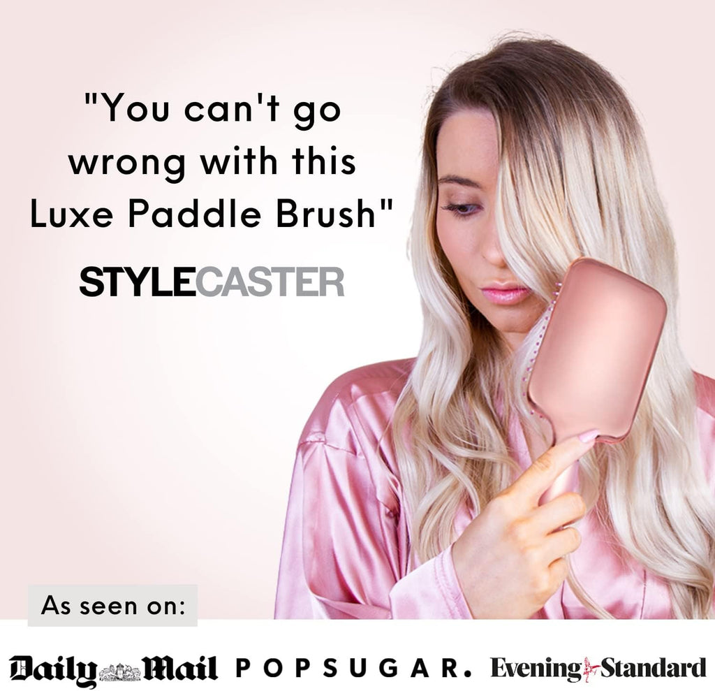 Paddle Brush Best for Detangling, Straightening Hair and Blowdrying, Rose Gold Hairbrush