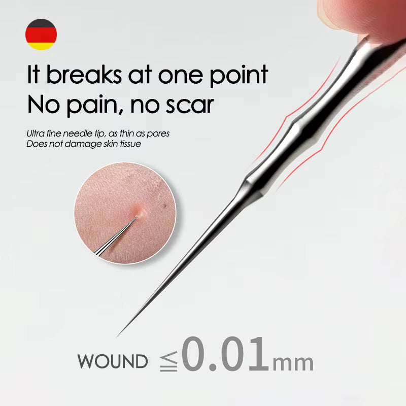 Blackhead Remover Acne Tool Pimples Removal Needles Extractor Tweezers Pore Cleaner Deep Cleaning Tool