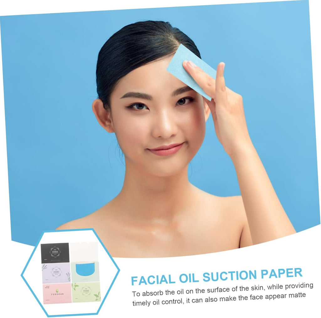 500-Piece Facial Cleansing Tissue Kit Oil Blotters Different Scents Versatile for Daily Use Random