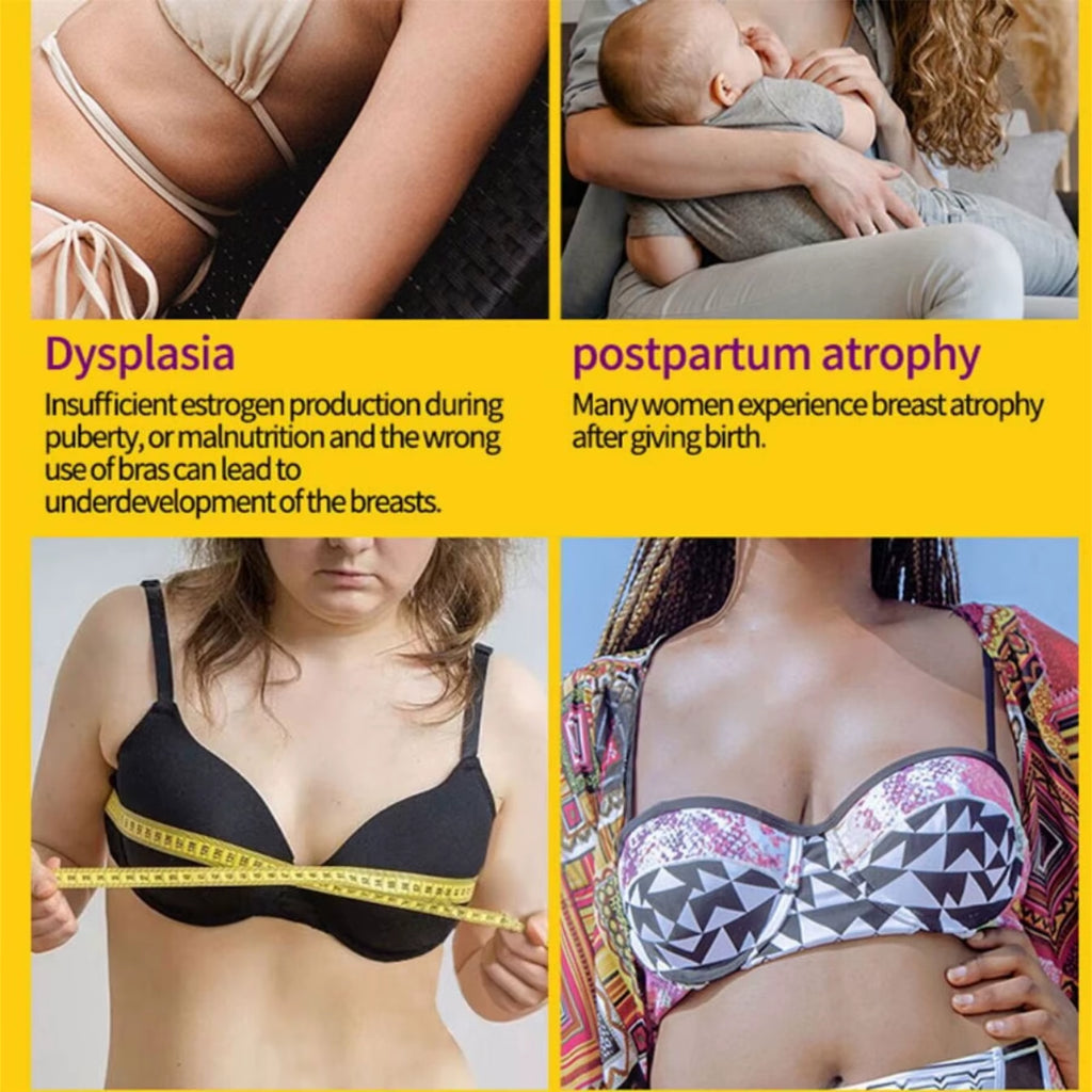 Breast Regrow Essential Oil Chest Enhancement Bust Plump up Growth Enlarging Boobs Bigger Lift Firming Breast Enlarge Bio Oils