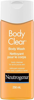 Body Clear Acne Body Wash with Salicylic Acid - Pimple Care Product, Acne Treament, Pore Cleaner, Help Treat Breakouts on Back, Chest & Shoulders, Non-Comedogenic- 250 Ml