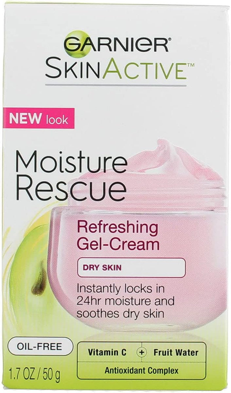Moisture Rescue Refreshing Gel-Cream for Dry Skin, 1.7 Oz (Pack of 3)