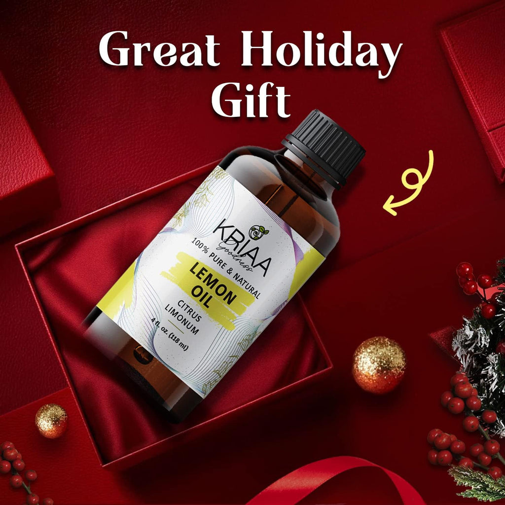 True Lemon Essential Oil 4Oz with Dropper - Pure Aromatherapy for Diffuser, Spray, Soap, Massage, Candles, Body Wash, Shower Steamers, and Multi-Use Fragrance Huile Essentielle