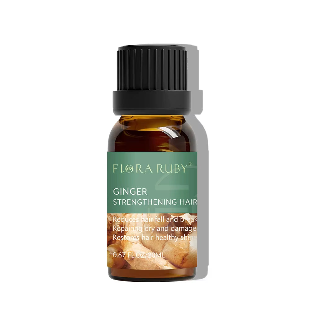 20Ml Essential Oils Rosemary Oil for Hair Growth 100% Pure Essential Oil Plant Therapy Ginger Oil Scalp Care Oil Rose Camellia