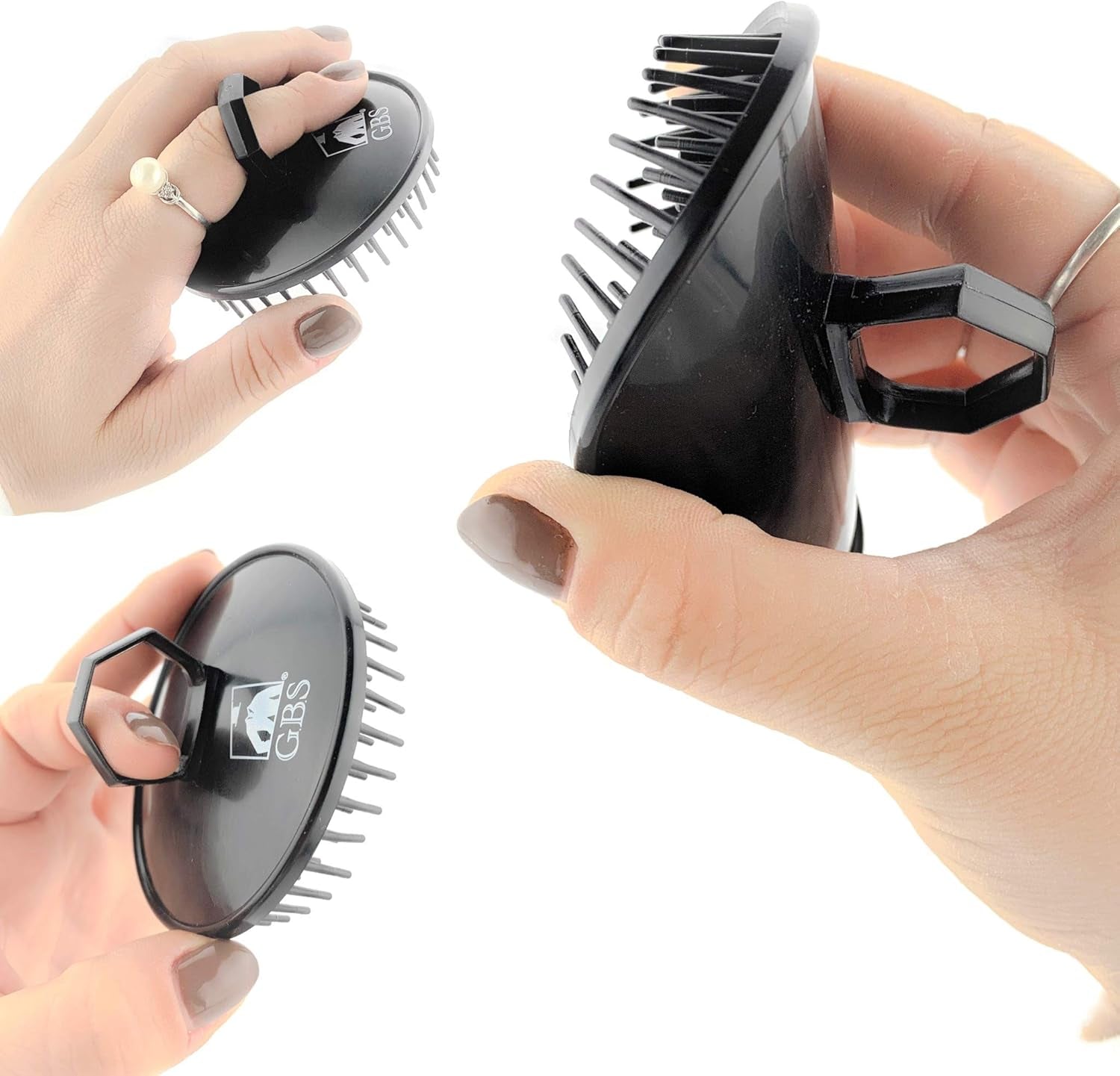 Wave Detangling Brush - Best Hair Massage Brush for Straight, Curly, Wavy, Thick, Thin, Wet, Dry Hair, Premium Wave Detangling Brush Detangle Soft Bristles for Women, Men, and Kids (Pack of 3)