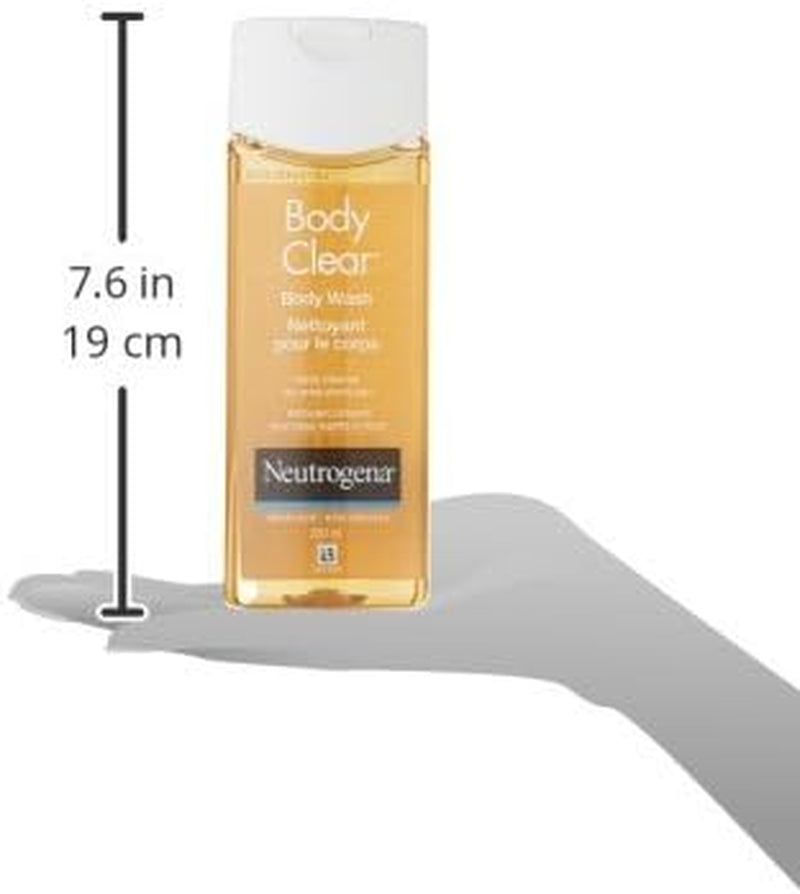 Body Clear Acne Body Wash with Salicylic Acid - Pimple Care Product, Acne Treament, Pore Cleaner, Help Treat Breakouts on Back, Chest & Shoulders, Non-Comedogenic- 250 Ml