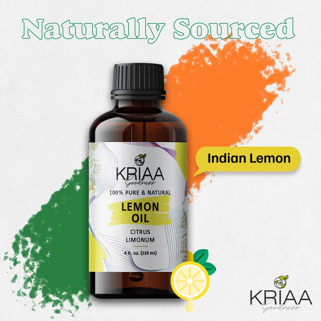 True Lemon Essential Oil 4Oz with Dropper - Pure Aromatherapy for Diffuser, Spray, Soap, Massage, Candles, Body Wash, Shower Steamers, and Multi-Use Fragrance Huile Essentielle