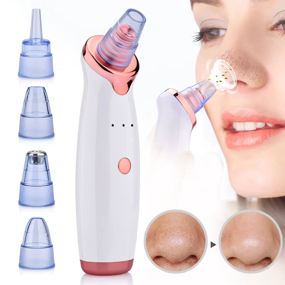 Vacuum Blackhead Remover Face Black Spots Cleaner White Dot Pimple Removal Tools Pore Acne Pimple Removal Facial Beauty Clean